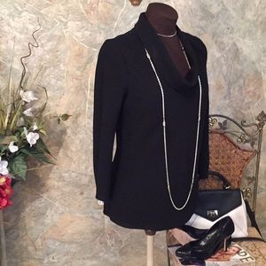 Donna Rico New York striking black Shirt top tunic